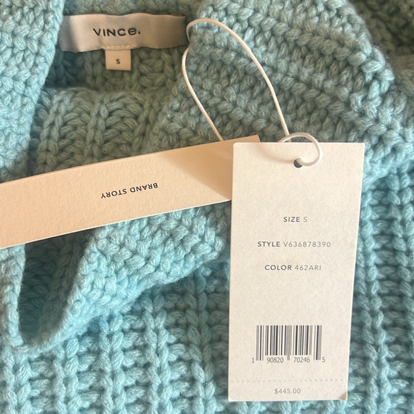 Vince Lofty Rib Aria Chunky Oversized Turtleneck Sweater - Picture 12 of 13